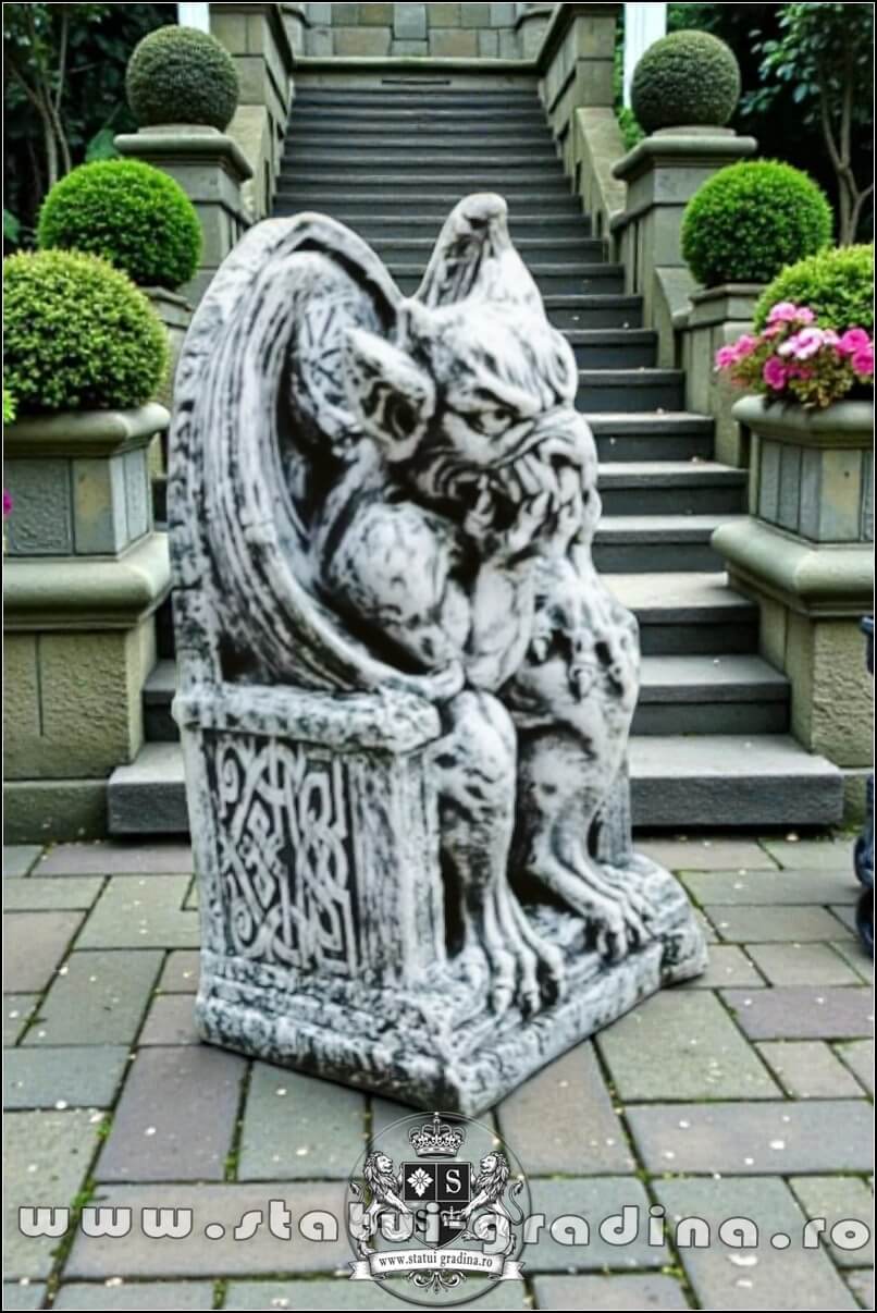 Gargoyles, satana, diavol, pe tron, model S74. (2)