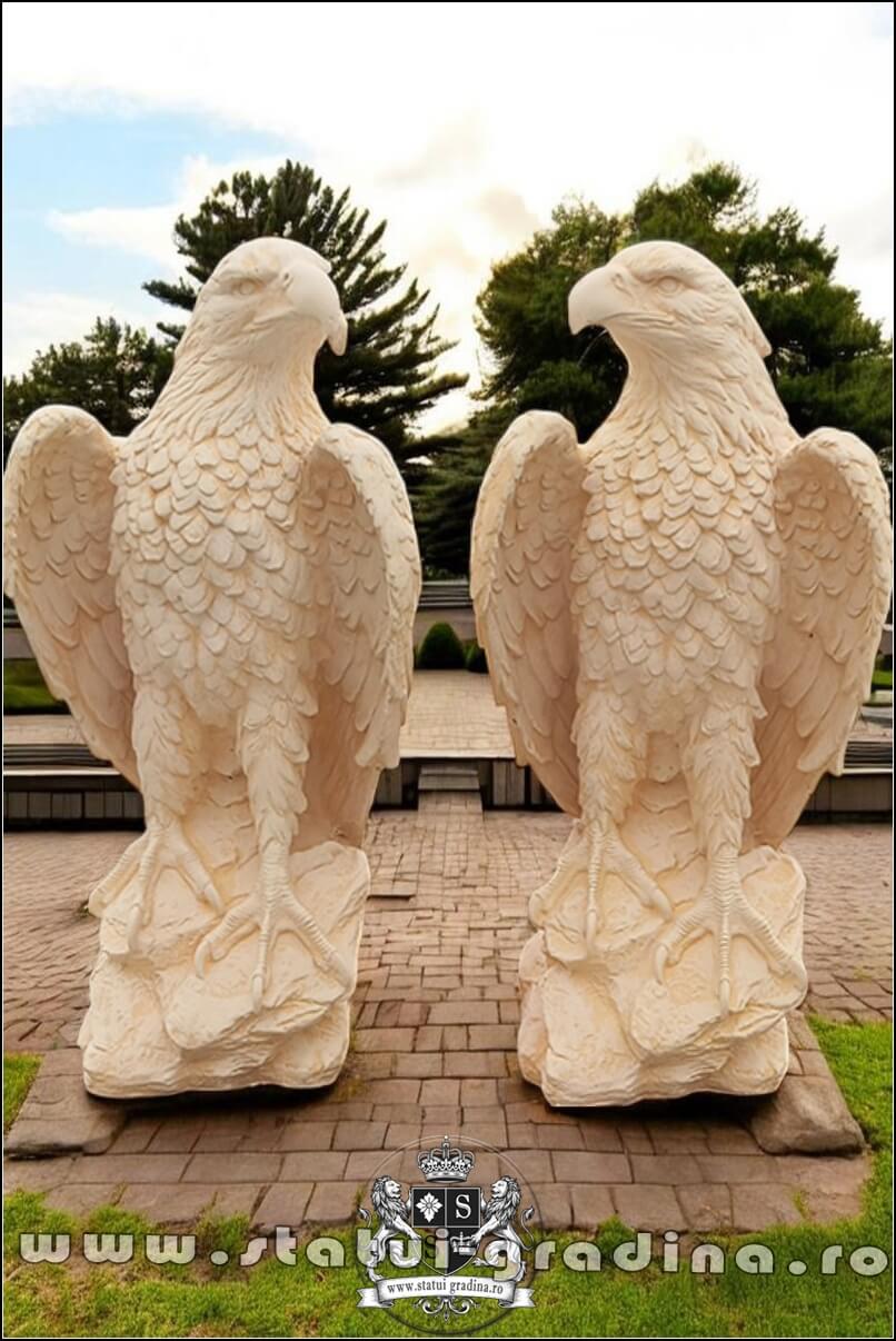 Set 2 vulturi, acvile, șoimi, uliu, galben antichizat, model S82 (2)