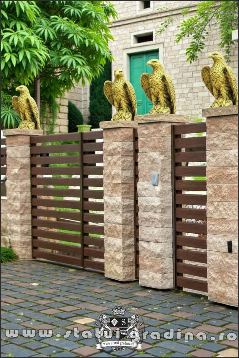 Set 3 vulturi, acvile, șoimi, uliu, auriu antichizat, model S82. (5)