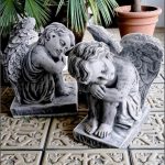 Set îngerași adormiți, gri patinat, model S76.