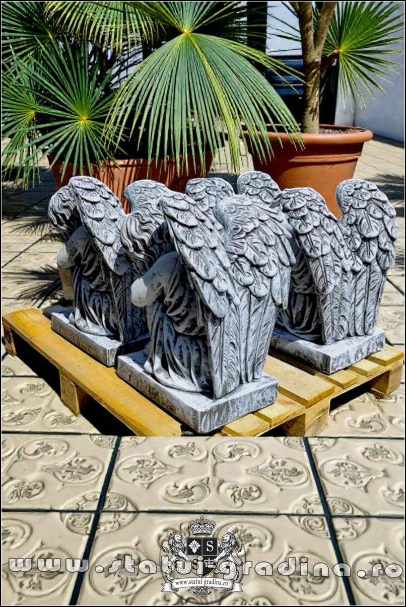 Set îngerași adormiți, gri antichizat, model S76. (5)