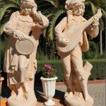 Set statuete muzicanți, galben patinat, model S69.