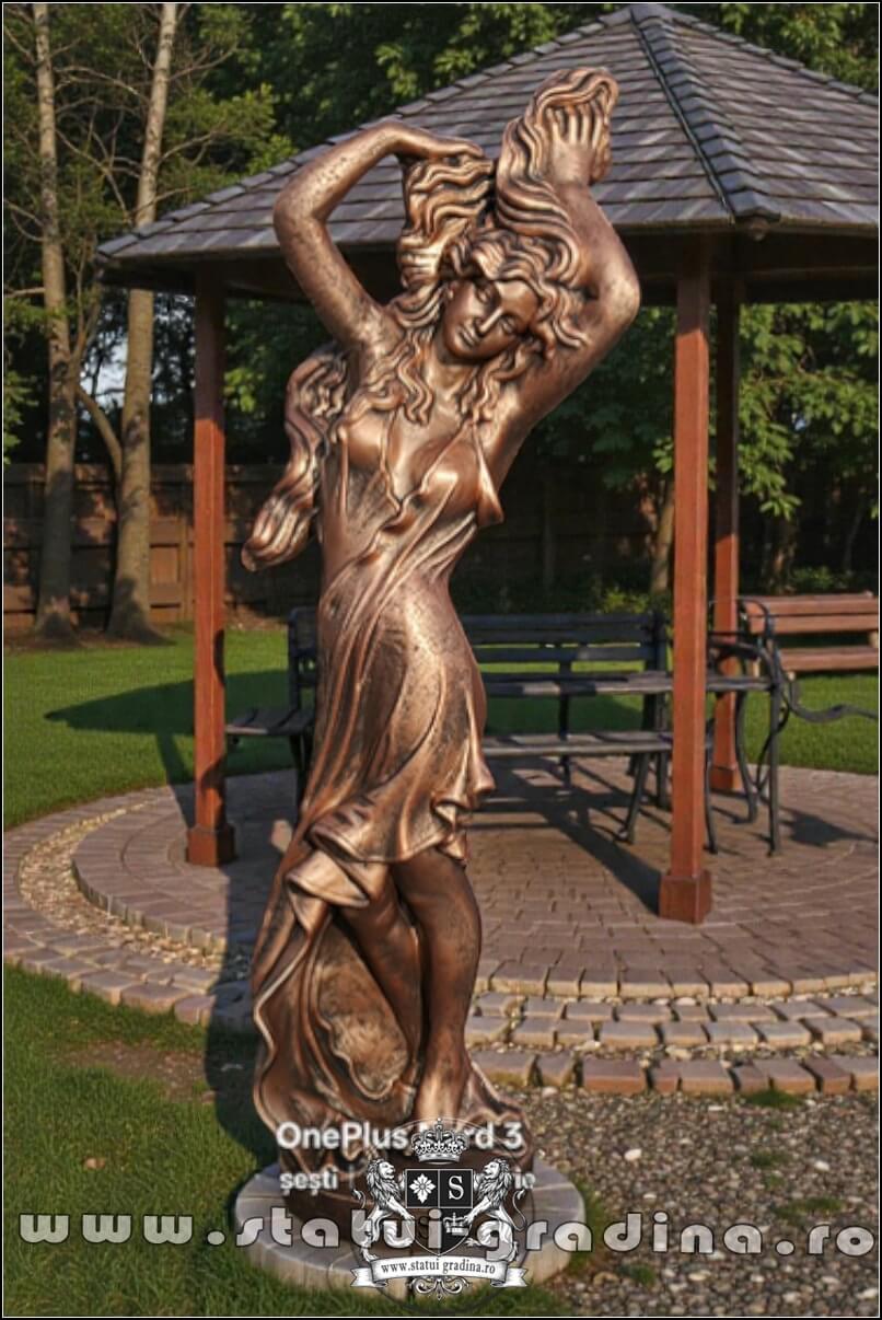 Statuetă Venus cu părul lung, arămiu patinat, model S71. (1)