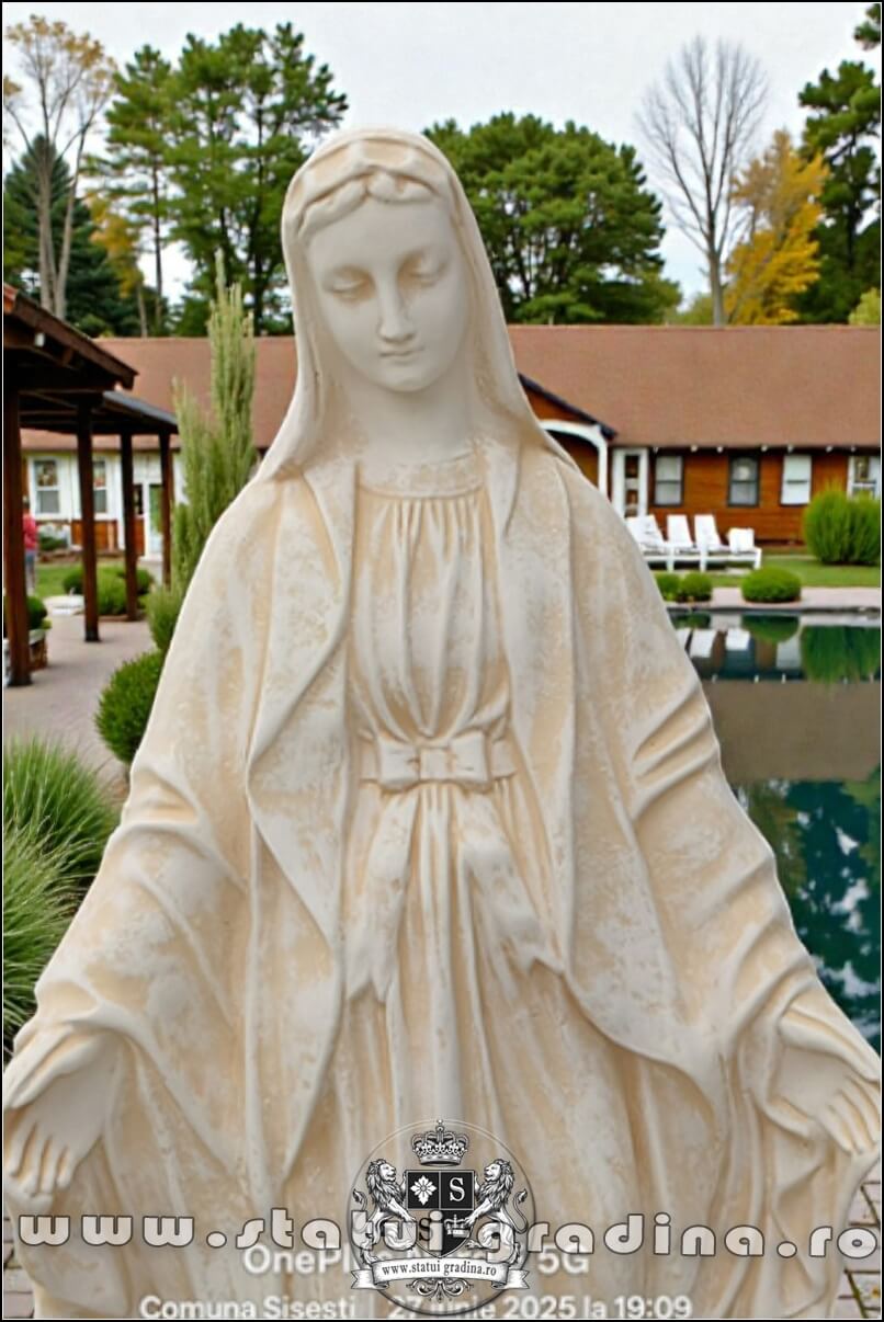 Statuetă fecioara Maria, galben antichizat, model S94. (1)