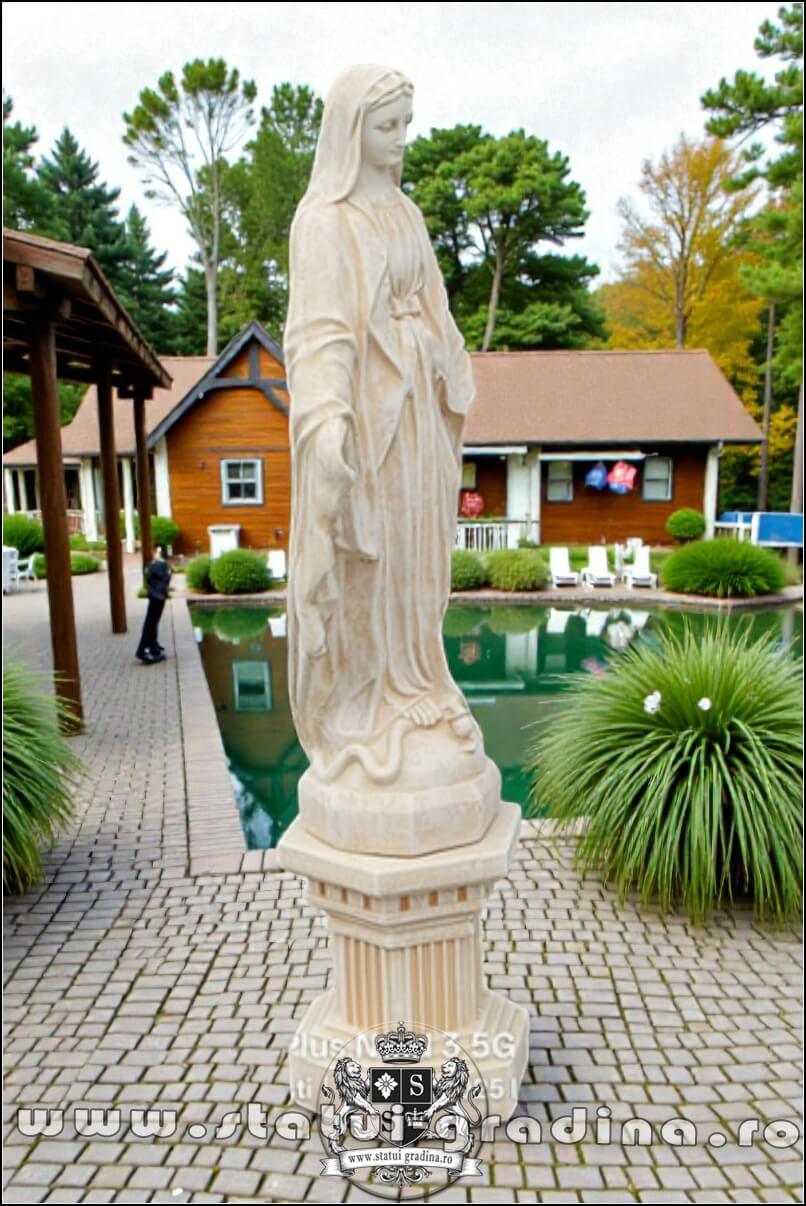 Statuetă fecioara Maria, galben antichizat, model S94. (2)