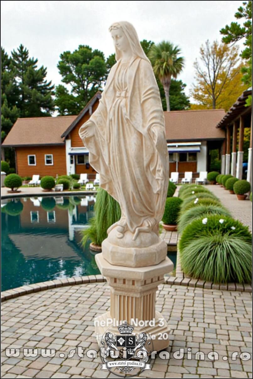 Statuetă fecioara Maria, galben antichizat, model S94. (4)