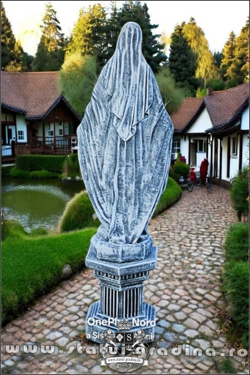 Statuetă fecioara Maria, galben antichizat, model S94. (5) (gri)