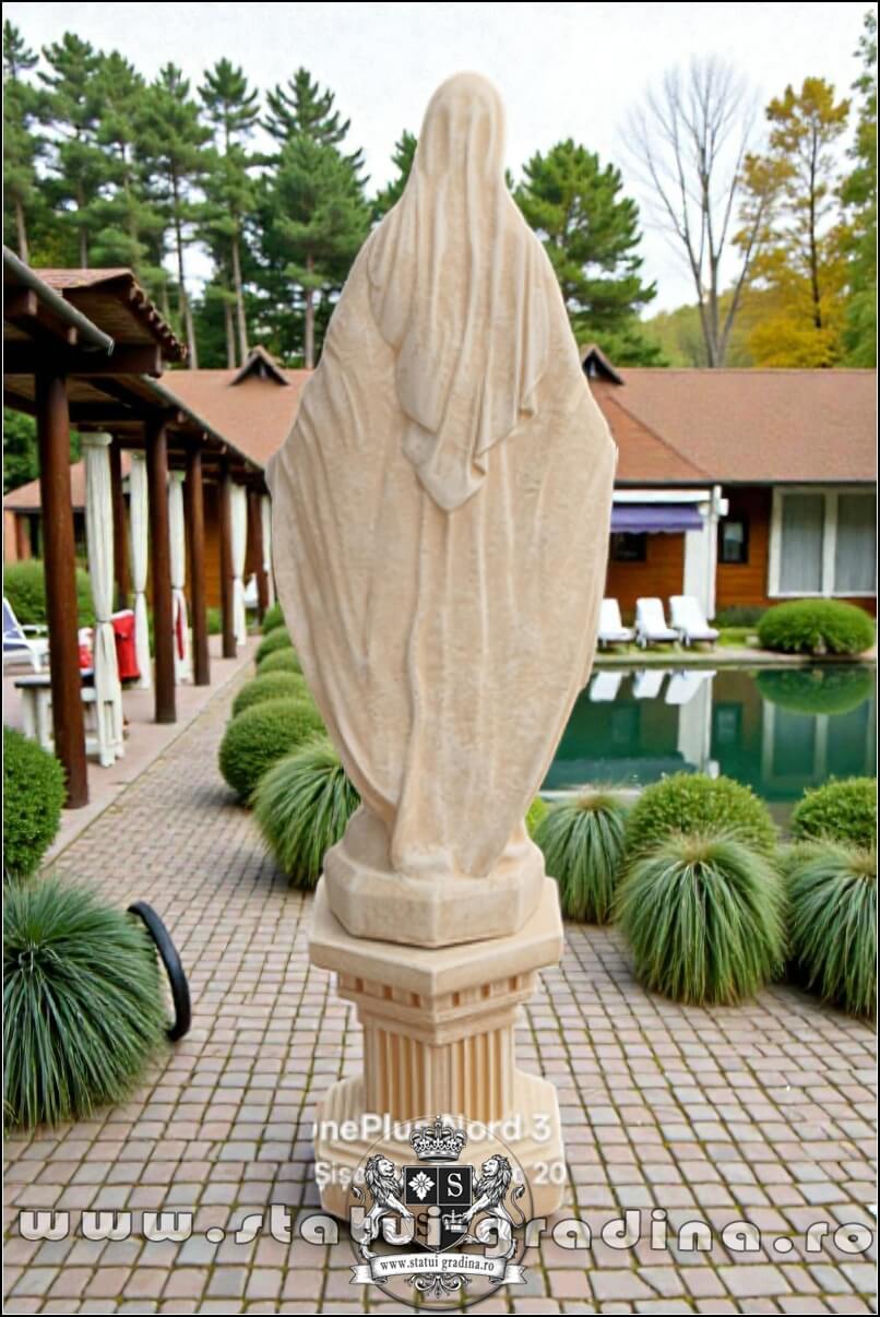 Statuetă fecioara Maria, galben antichizat, model S94. (5)