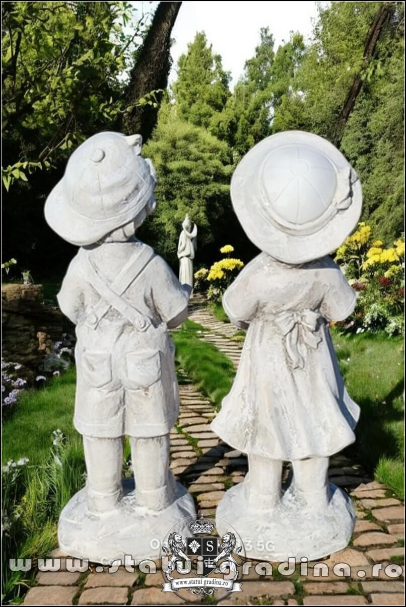 Statuete hrănitoare de păsări, gri antichizat, model S111. (5)