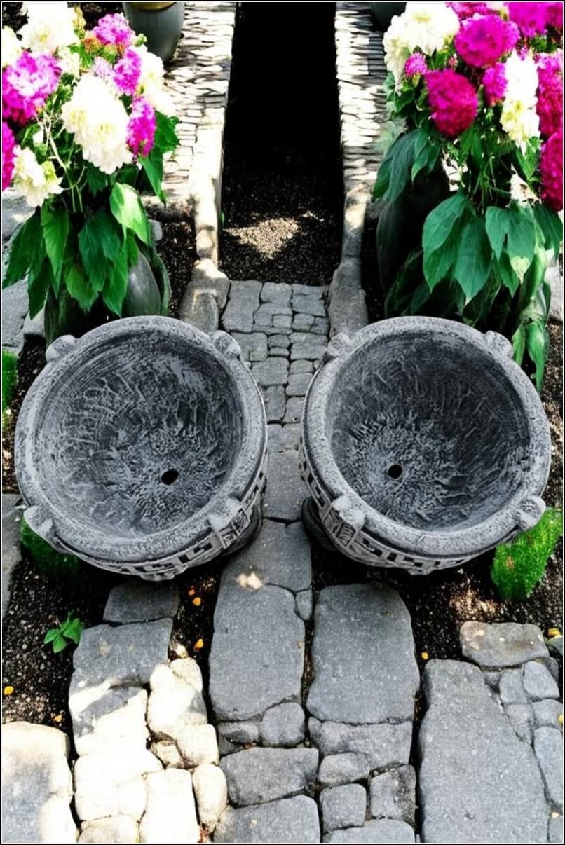 Vază ornament versace, gri patinat, model V8. (5)