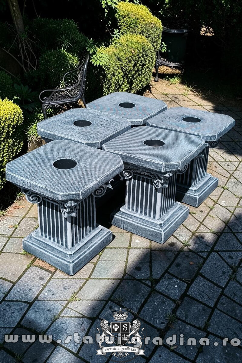 Soclu, stativ, gri patinat, model S64. (2)