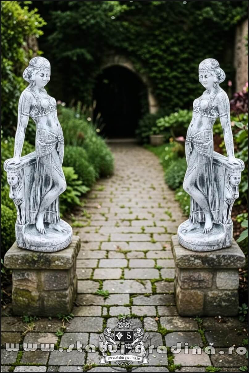 Statueta Mata Hari, gri patinat, model S28. (5)