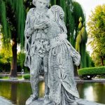 Statuetă Romeo și Julieta, gri patinat, model S55.