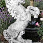 Statuetă căluț mic, gri patinat, model S37.