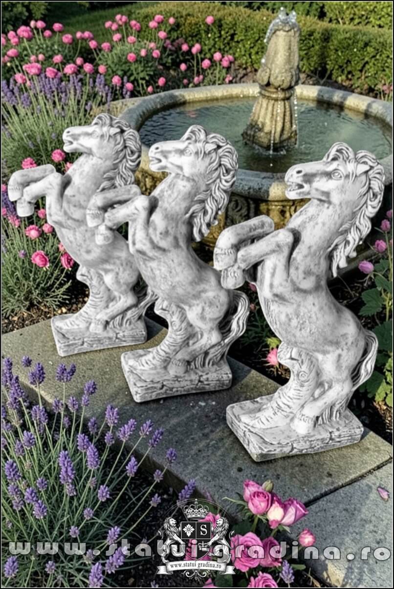 Statuetă căluț mic, gri patinat, model S37. (4)