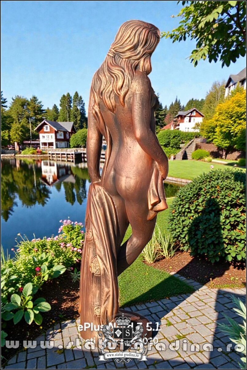 Statuetă domnița erotică, arămiu patinat, model S30. (5)