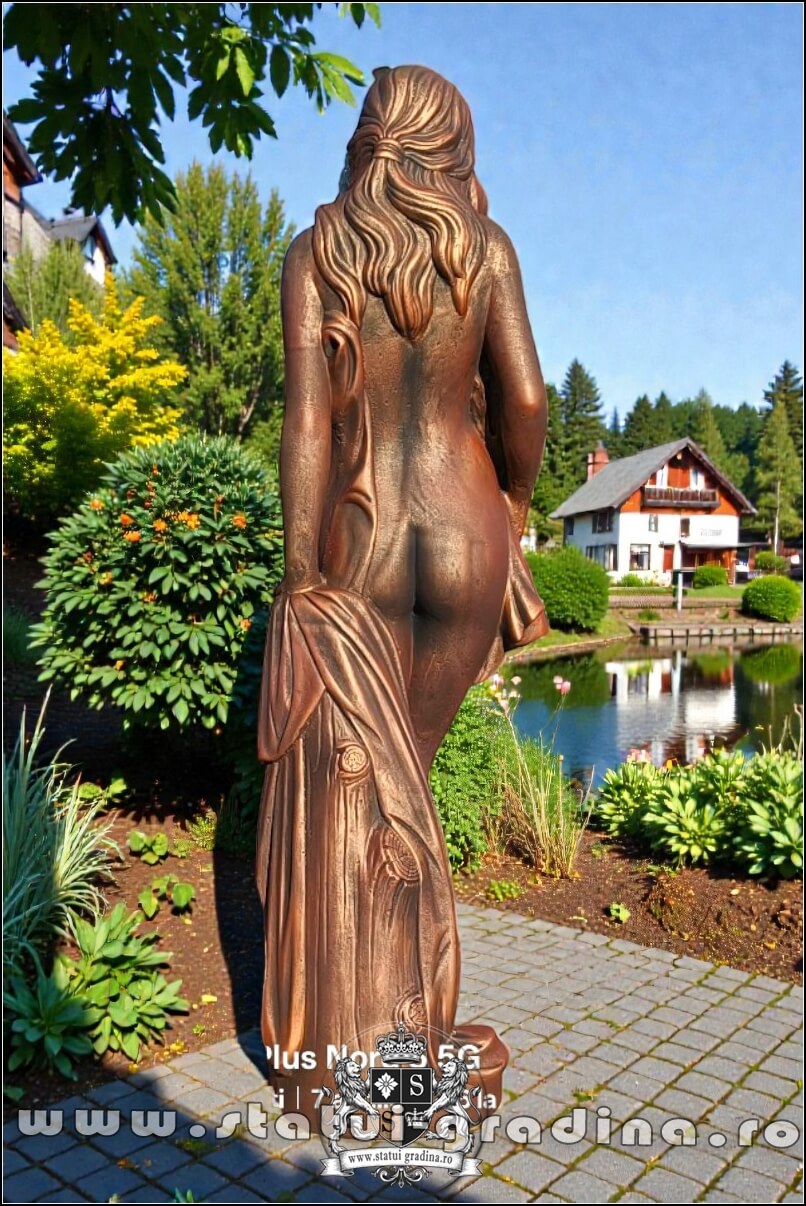 Statuetă domnița erotică, arămiu patinat, model S30. (6)