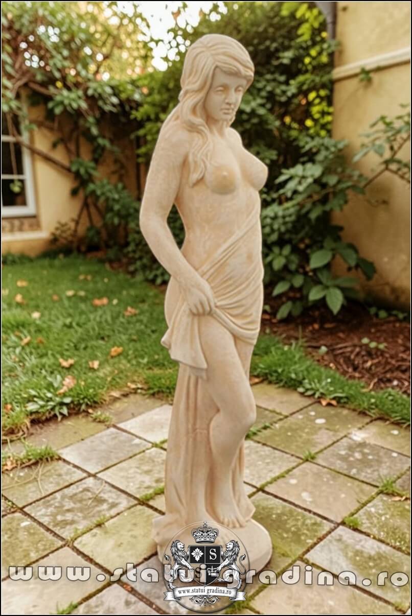 Statuetă domnița erotică, galben patinat, model S30. (2)