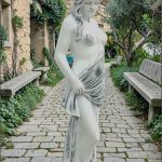 Statuetă domnița erotică, gri patinat, model S30.