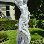 Statuetă fata erotică, gri patinat, model S26.