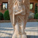 Statuetă îngeraș, galben patinat, model S59.