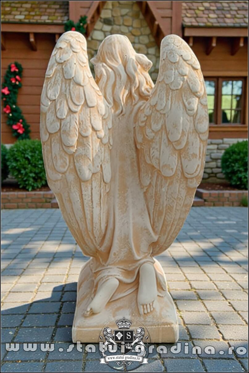 Statuetă îngeraș, galben patinat, model S59. (4)