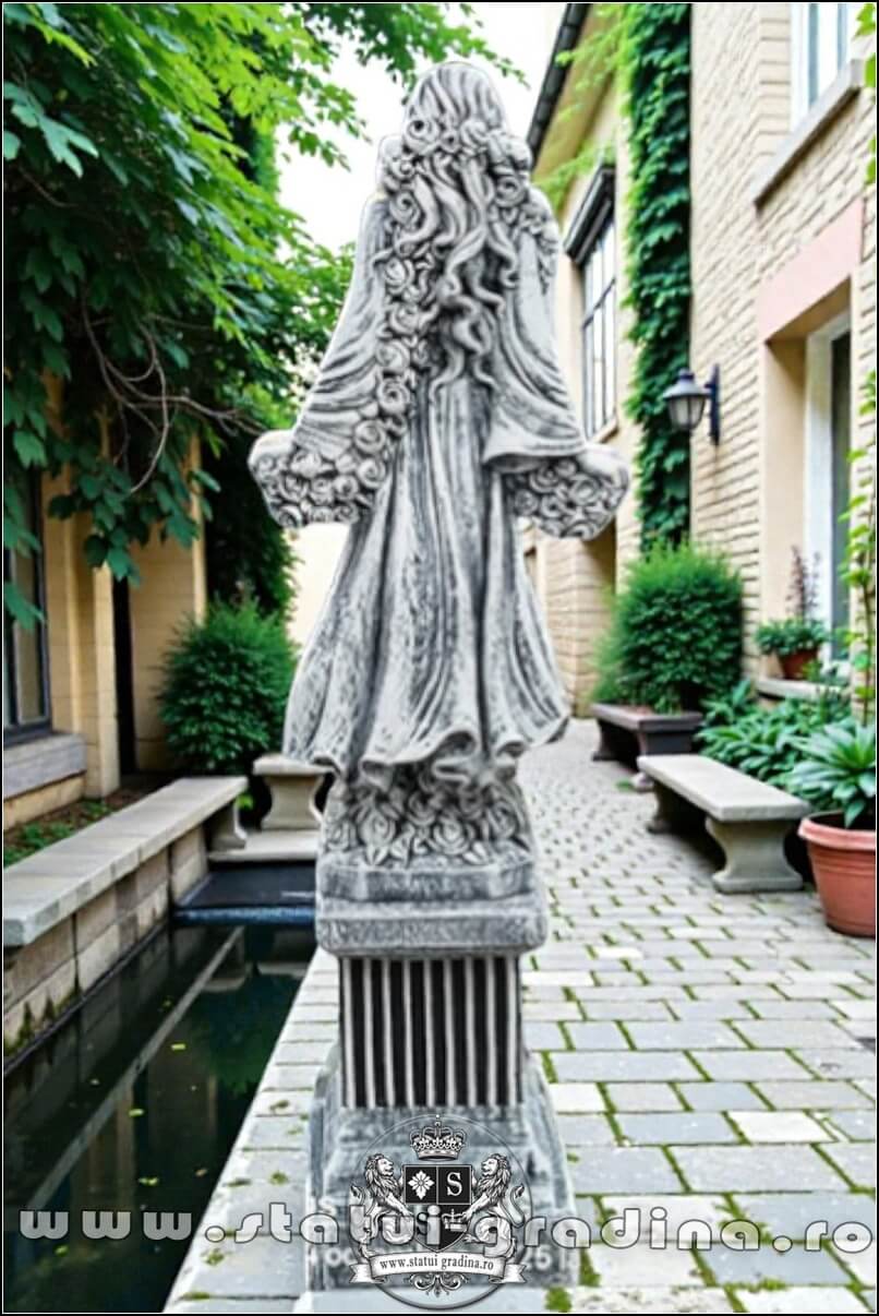 Statuetă zeiţa Flora, galben patinat, model S5. (4)