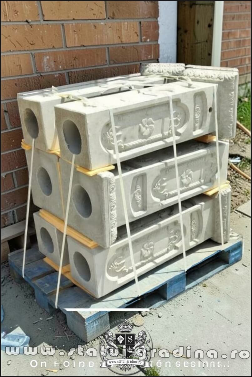Stâlp susținere garduri, din beton, model S11. (2)