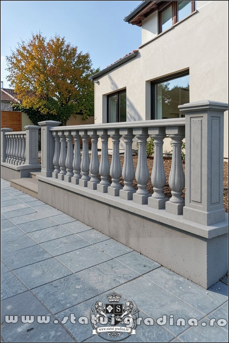 Stâlpișori, baluștri, popici, mosoare, din beton, model B13. (5)