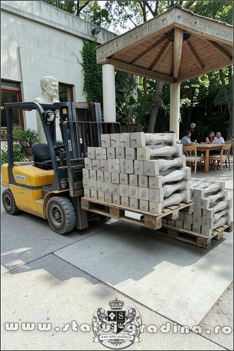 Stâlpișori, baluștri, popici, mosoare, din beton, model B3. (5)