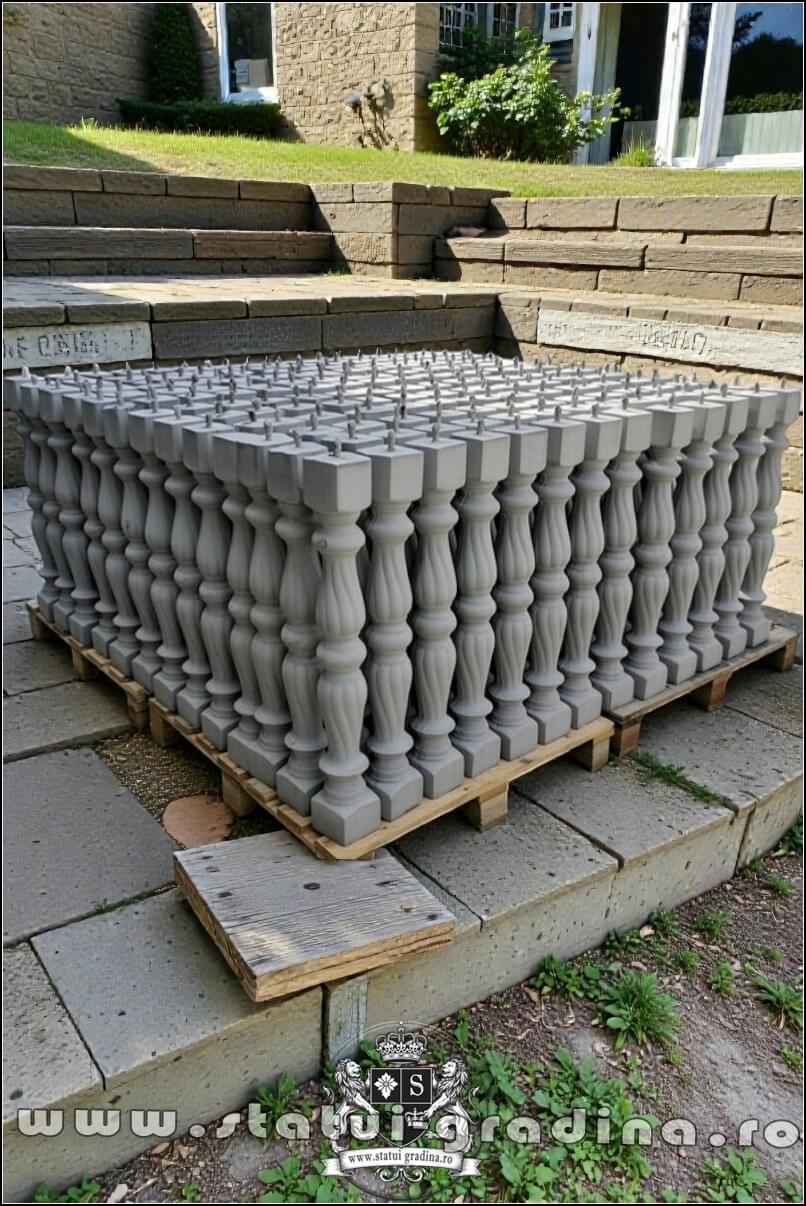 Stâlpișori, baluștri, popici, mosoare, din beton, model B4. (3)