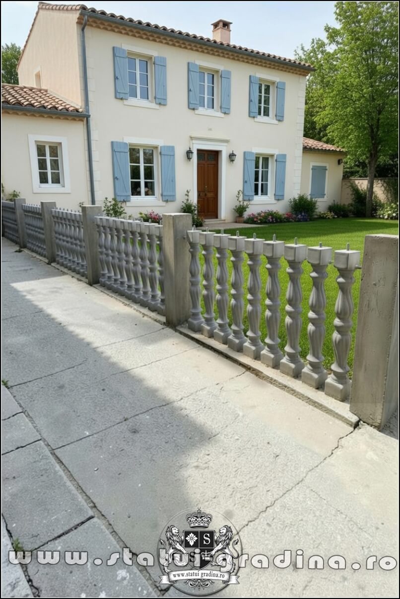 Stâlpișori, baluștri, popici, mosoare, din beton, model B4. (5)