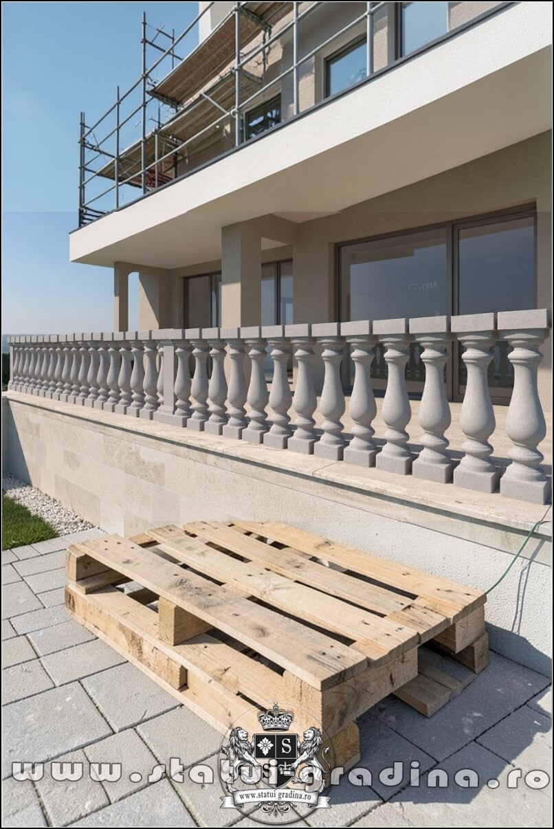 Stâlpișori, baluștri, popici, mosoare, din beton, model B8. (6)
