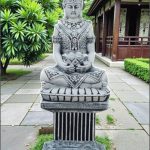 Statuetă Buddha Kwan Yin, gri antichizat, model S8 (2).