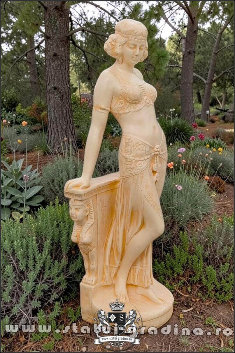 Statueta Mata Hari, galben patinat, model S28. (3)