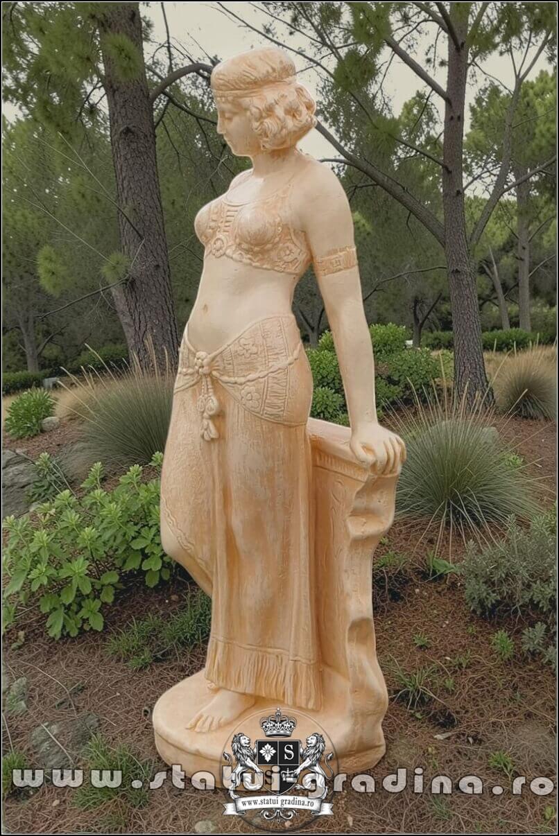 Statueta Mata Hari, galben patinat, model S28. (4)
